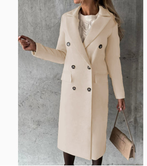 Double Breasted Lapel Coat