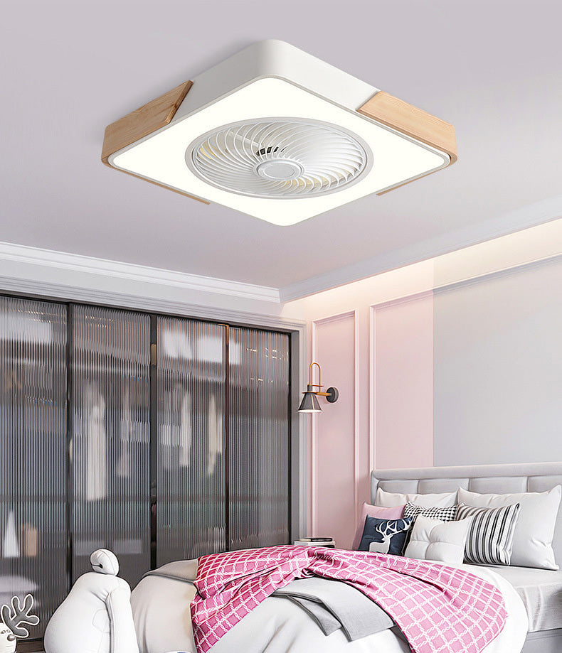 Rotating Air Guide Electric Hanging Fan Lamp