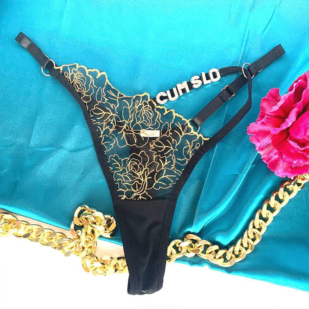 Women's Fashion Casual Letter Thong