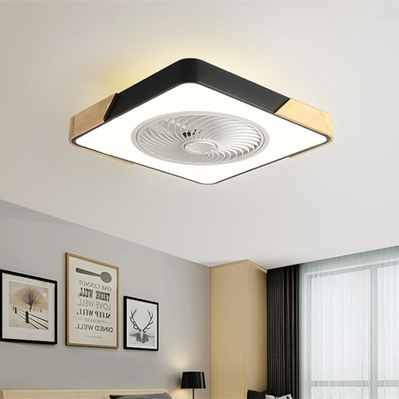 Rotating Air Guide Electric Hanging Fan Lamp