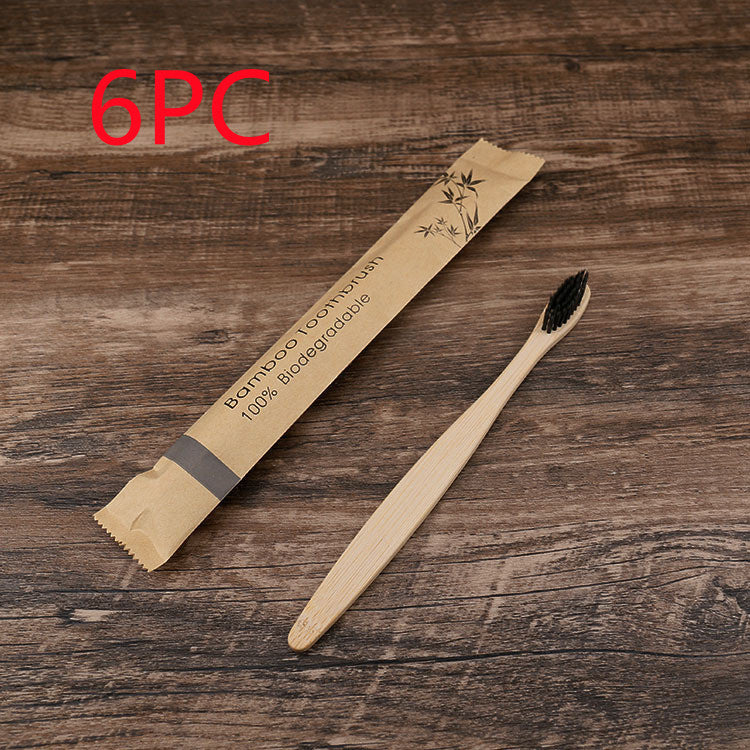 Natural Bamboo Toothbrush (10pcs set)