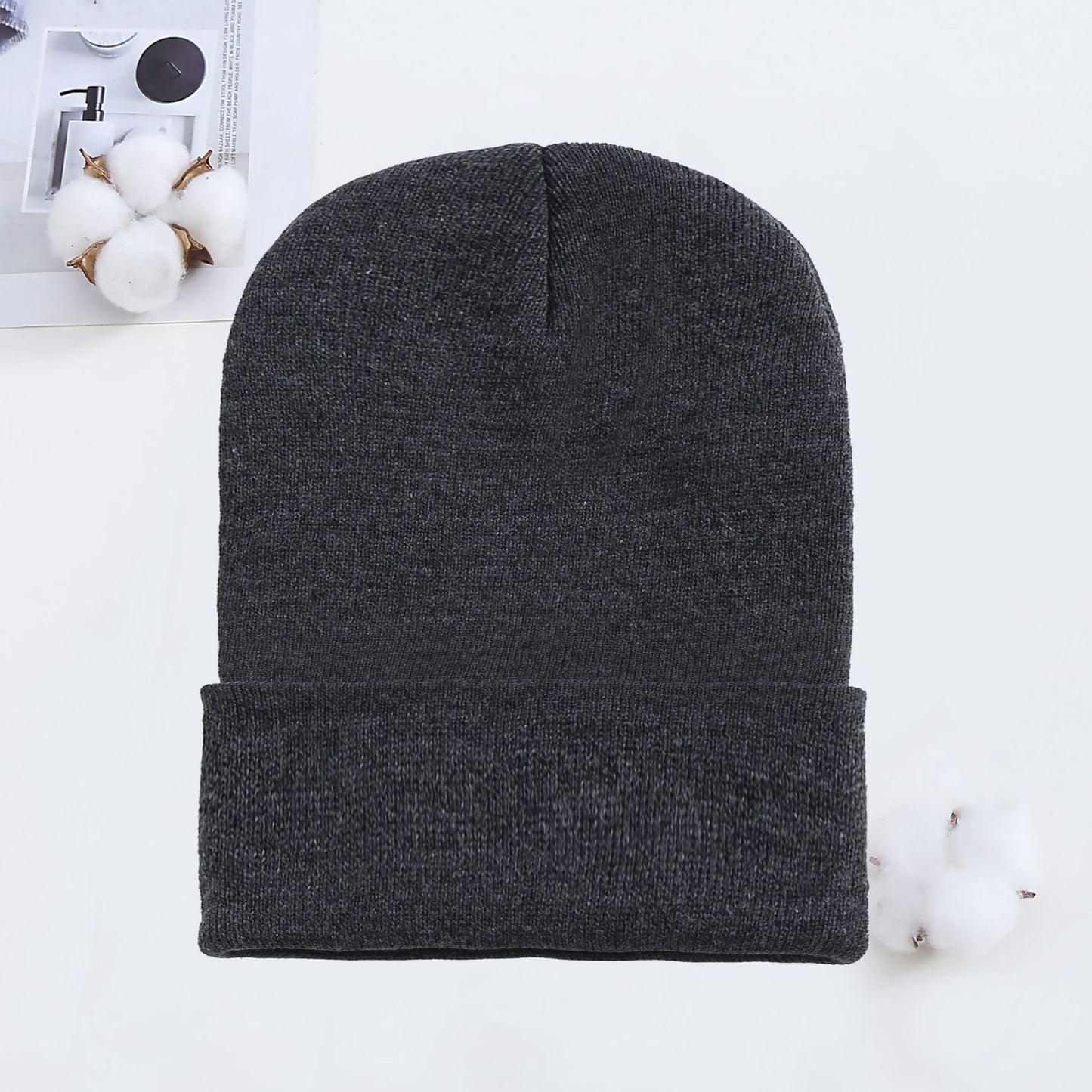 Knitted Hat AutumnWinter Cold Hat Couple Knitted Hat Candy Color