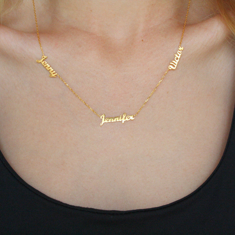 European And American Jewelry Personalized Name Necklace