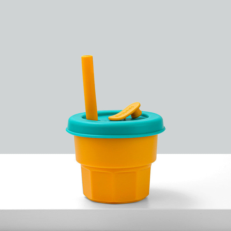 Baby Platinum Silicone Water Cup with Straw