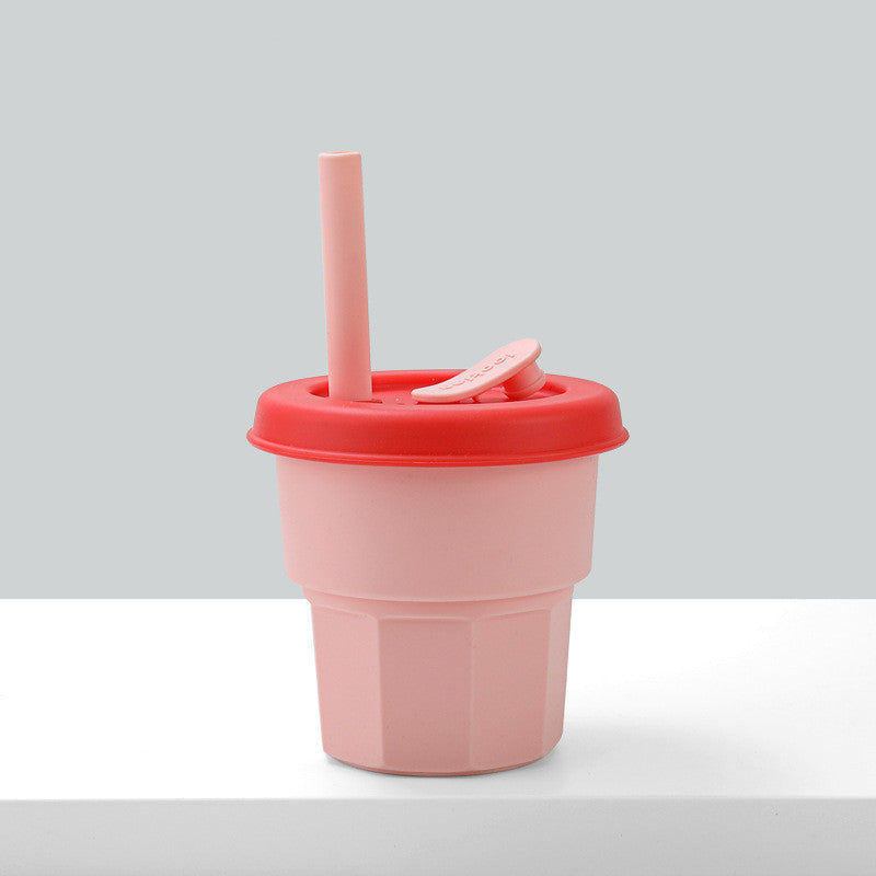 Baby Platinum Silicone Water Cup with Straw