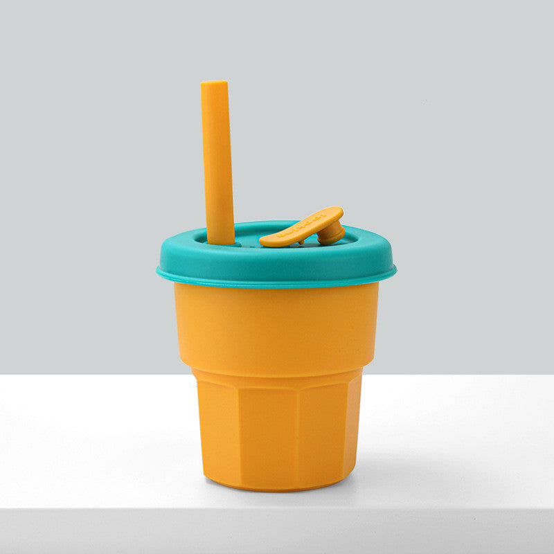 Baby Platinum Silicone Water Cup with Straw