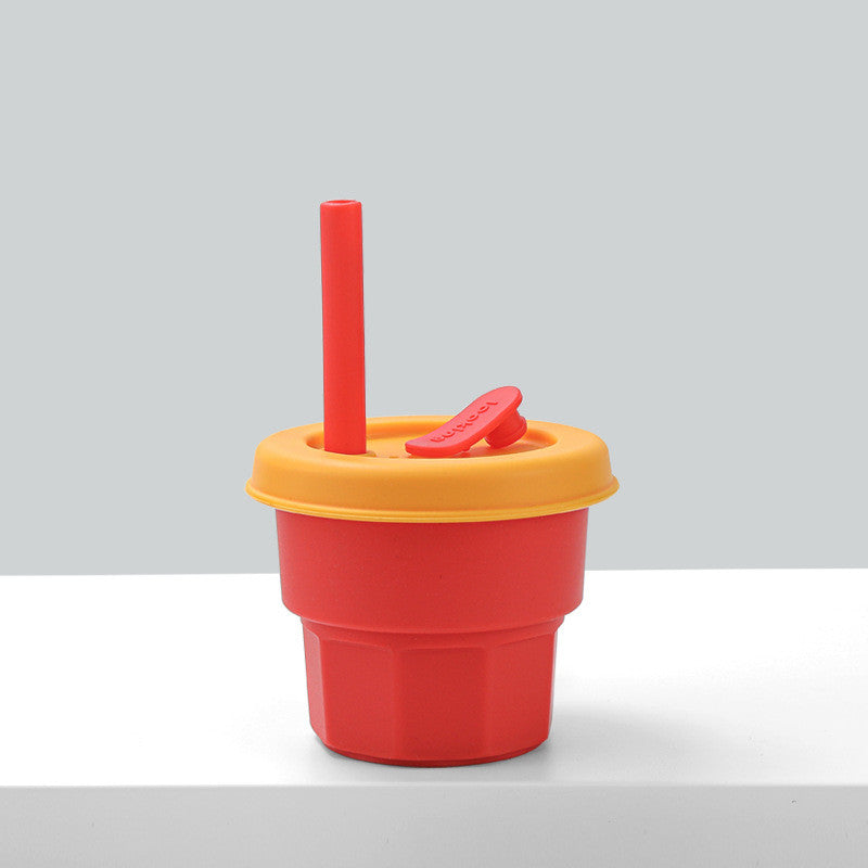 Baby Platinum Silicone Water Cup with Straw