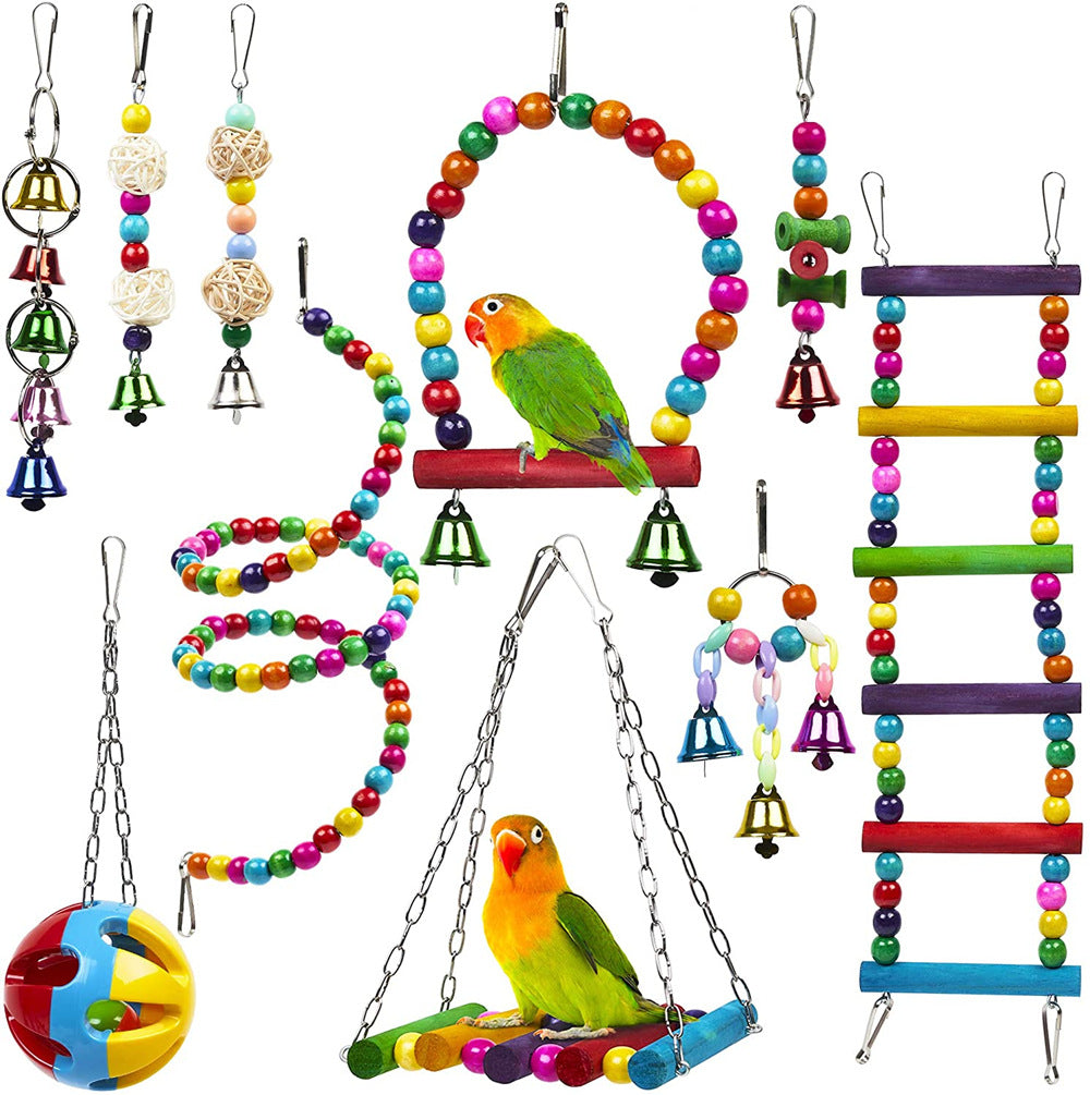Parrot Combination Toy 10-Piece Set