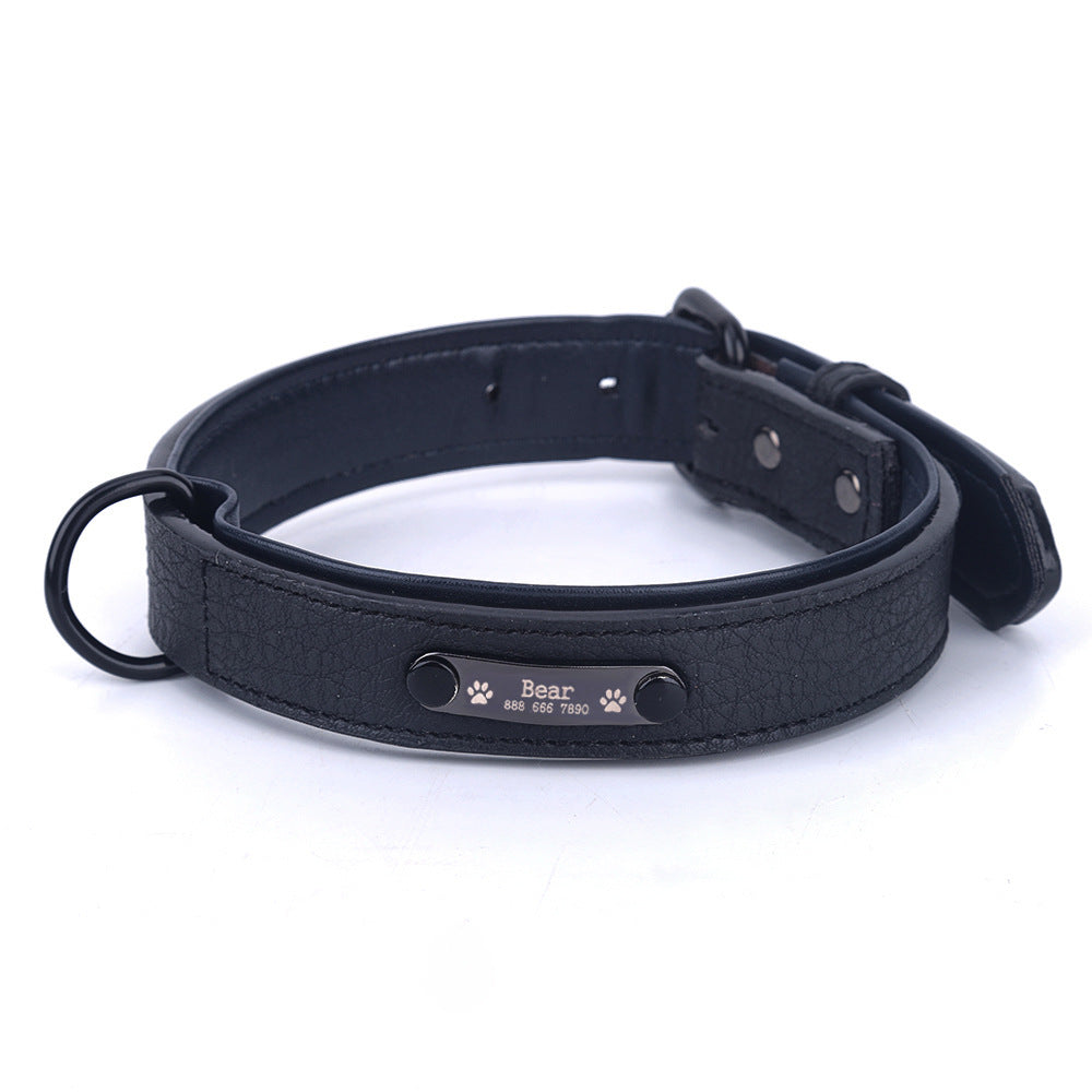 Dog Collar Lettering And Anti Loss Nameplate Custom Dog Brand Sleeve Neck Id Anti-Wear Dog Cat General Traction Rope Suit