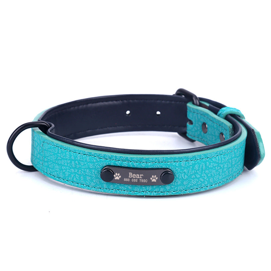 Dog Collar Lettering And Anti Loss Nameplate Custom Dog Brand Sleeve Neck Id Anti-Wear Dog Cat General Traction Rope Suit