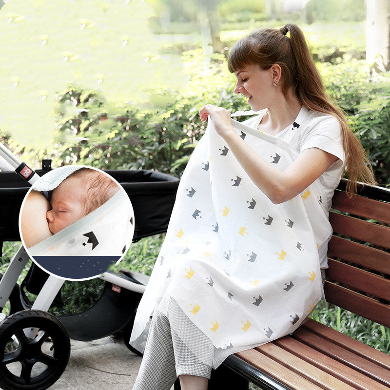 Pure cotton feeding cover towel