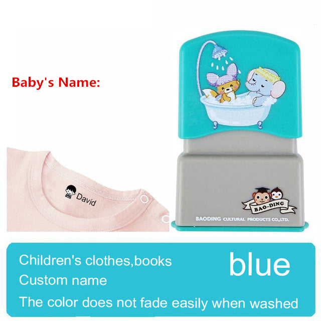 Custom-made Baby Name Stamp DIY for Children Name Seal Student Clothes