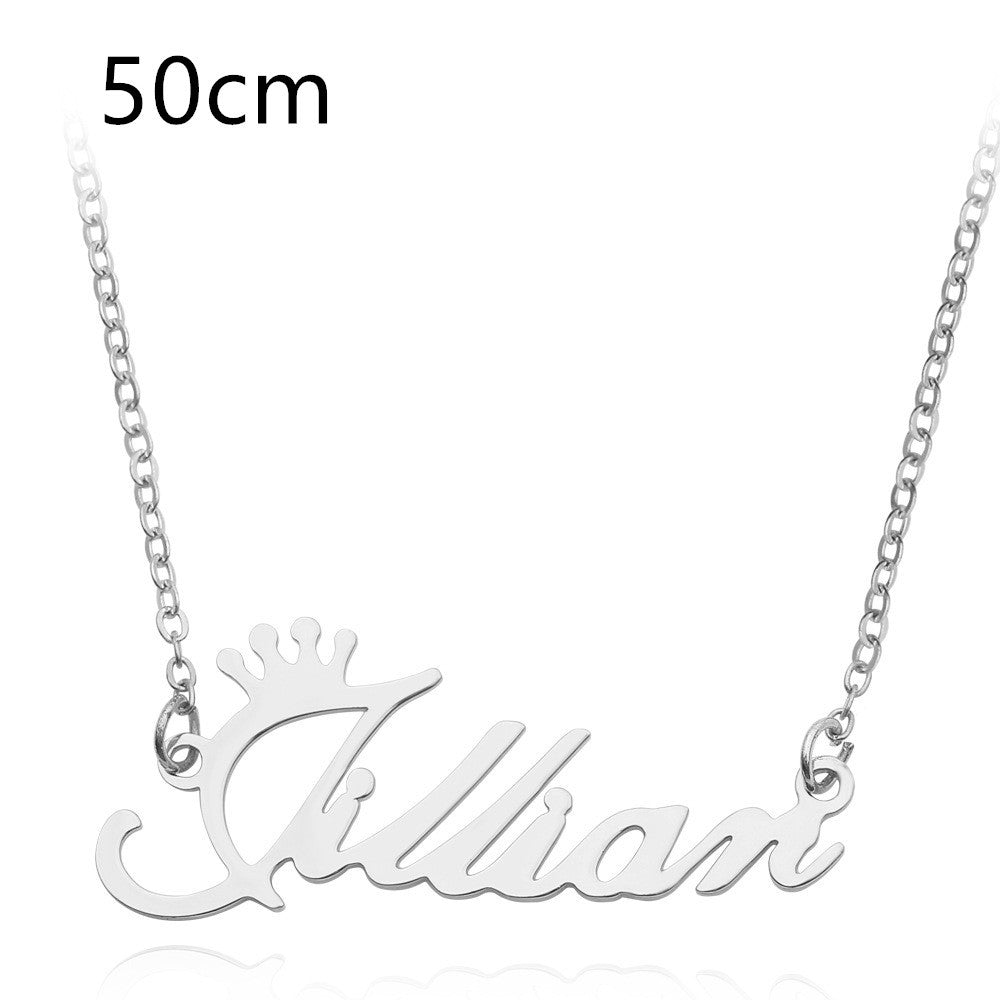 Necklace Alloy Pendant Font Fascinating Pendant Custom Name Necklace Personalized Necklace