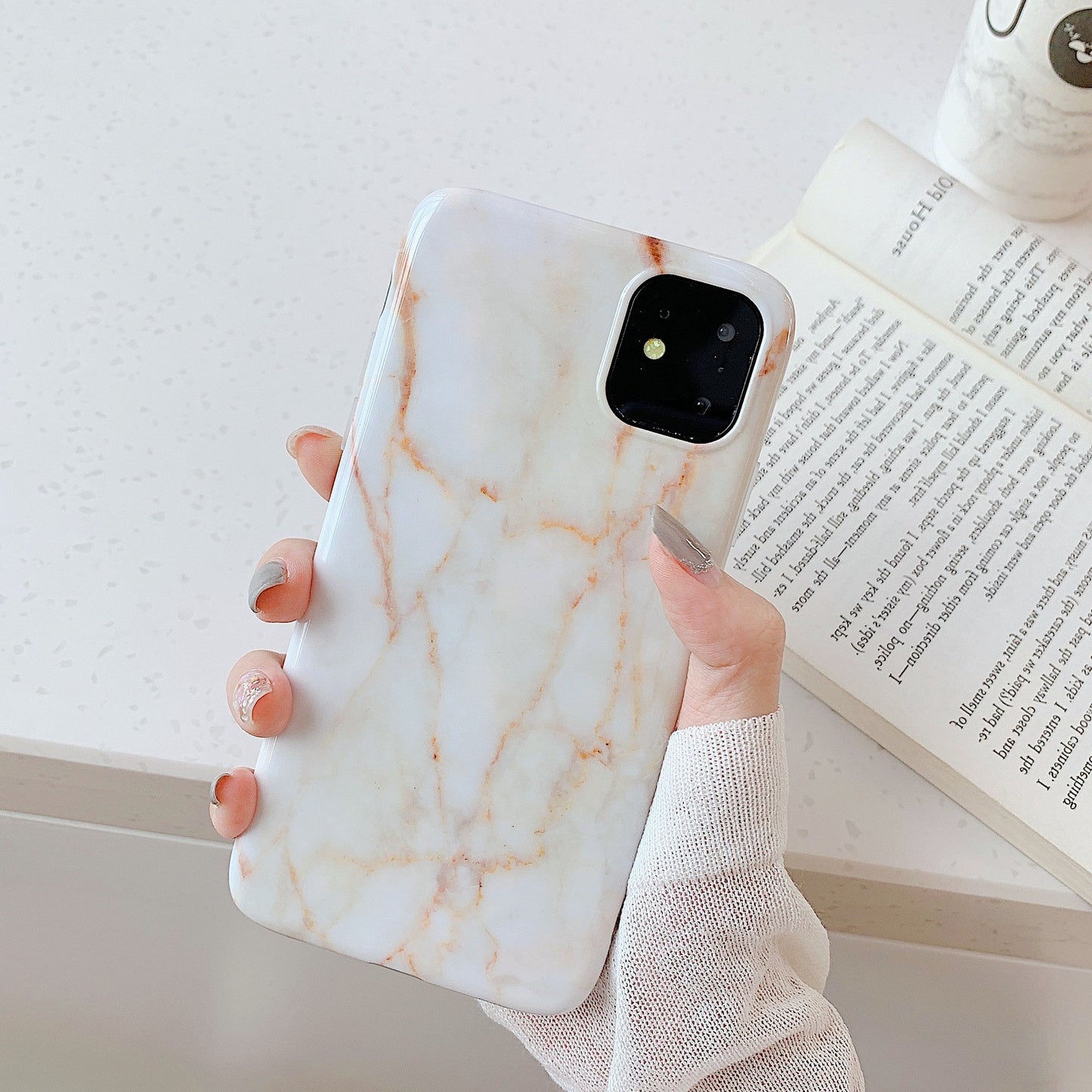 Marble Phone Case Custom Name