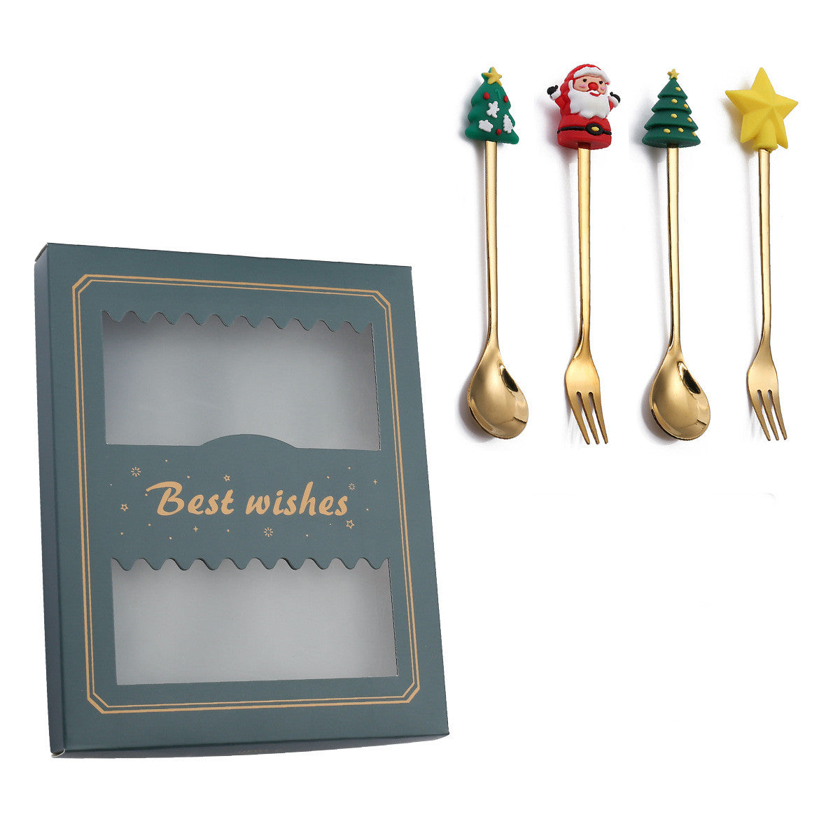 Dessert Spoon Fruit Fork Set
