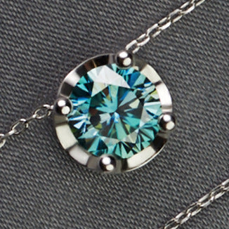 Moissanite necklace 1.5 carats VVS1