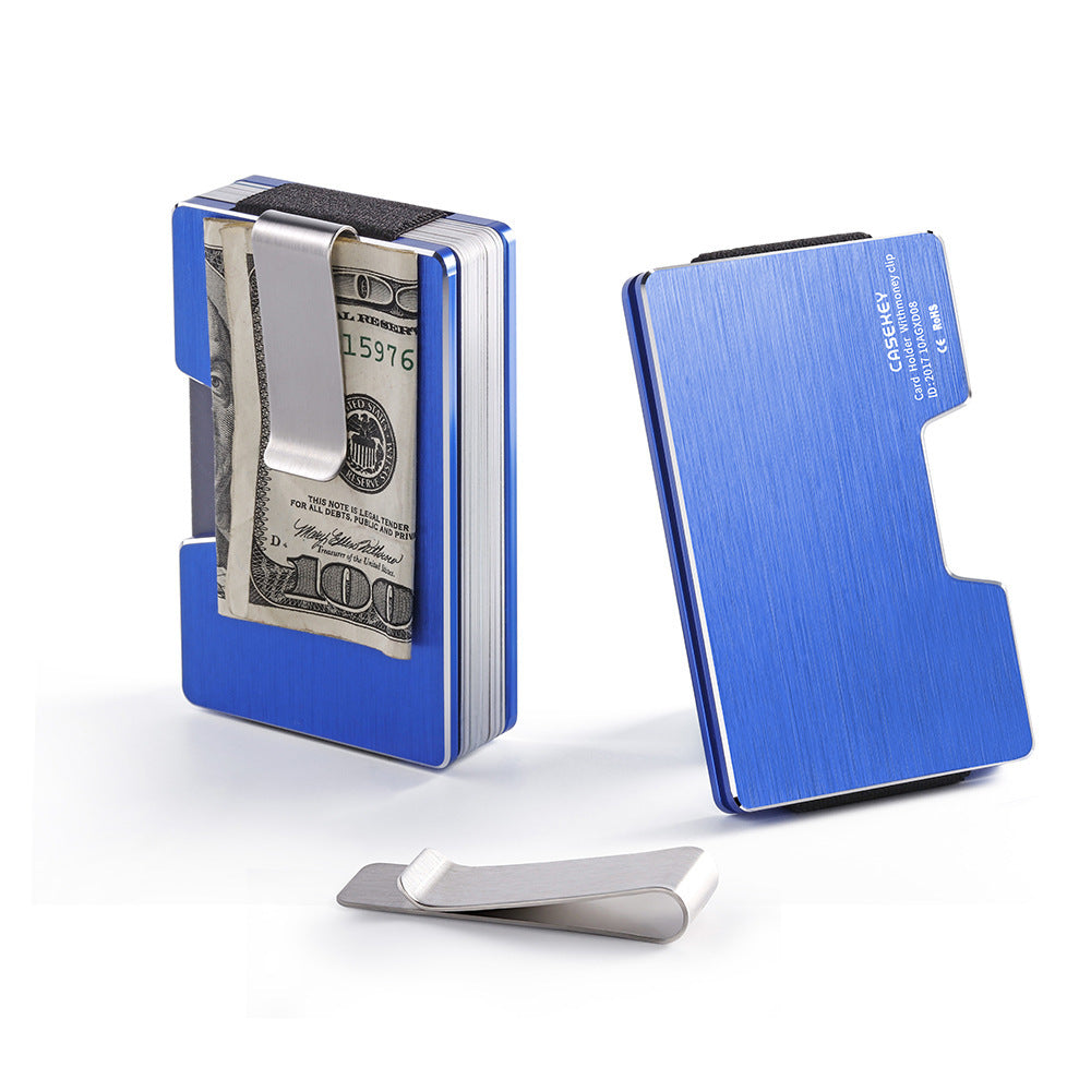 Fashion Bank Credit Card Holder Aluminum Delicate Metal Wallet