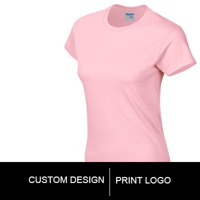 Pure Color Women T-shirt, Custom, Cotton T-shirt