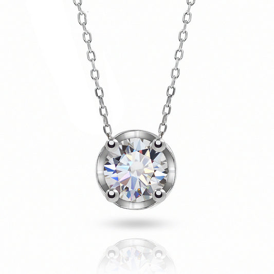 Moissanite necklace 1.5 carats VVS1