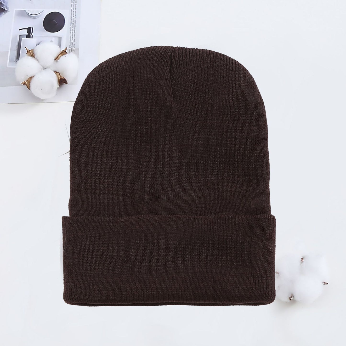 Knitted Hat AutumnWinter Cold Hat Couple Knitted Hat Candy Color