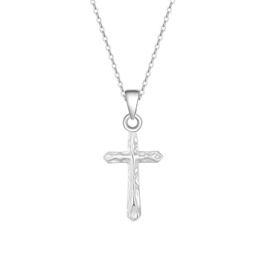 Cross Niche Pendant Necklace Sterling Silver