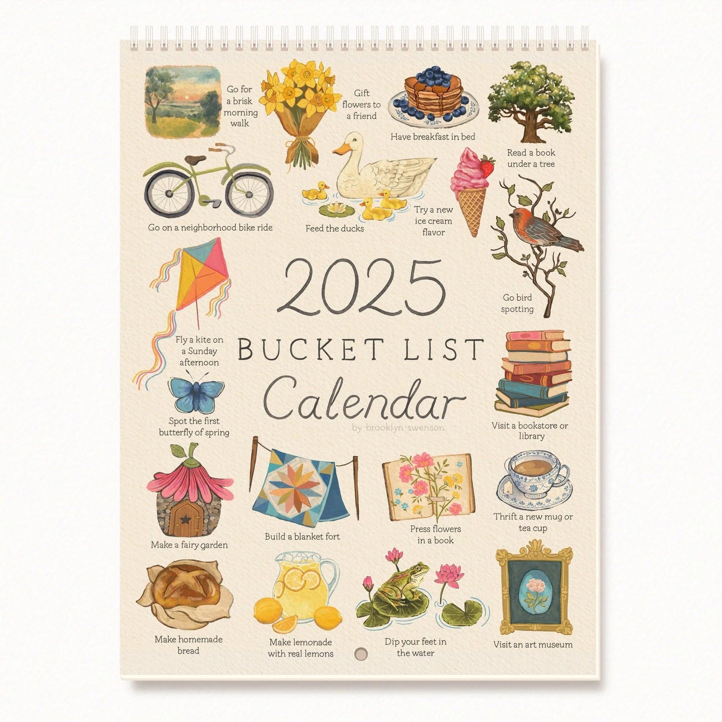 2025 Wish List Calendar Creative High-looking Value Wall Calendar