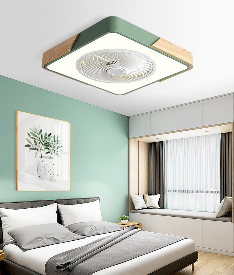 Rotating Air Guide Electric Hanging Fan Lamp