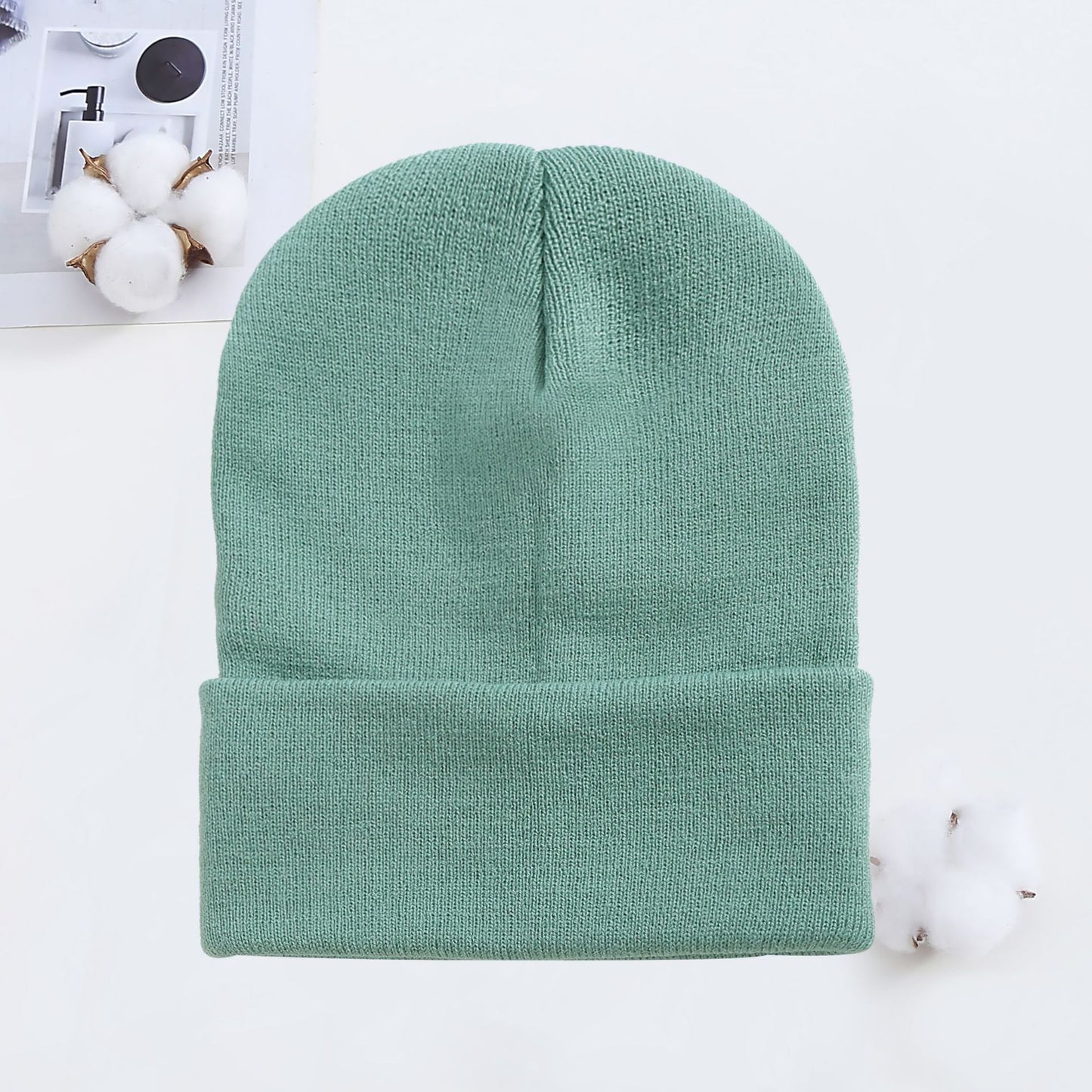 Knitted Hat AutumnWinter Cold Hat Couple Knitted Hat Candy Color