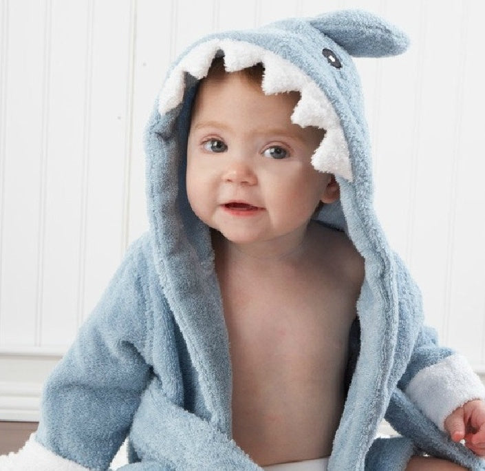 Cartoon Cute Animal Modeling Baby Bath Towels Baby Bathrobes Cotton Children's Bathrobes Baby Hooded