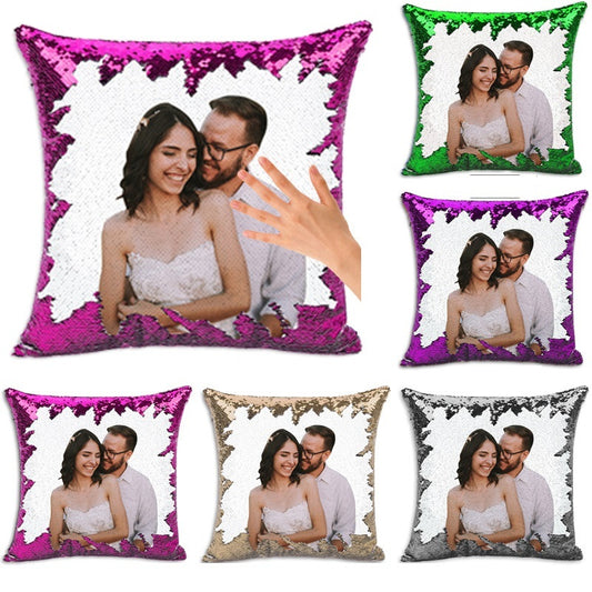 Magic Sequined Custom Gift Pillow