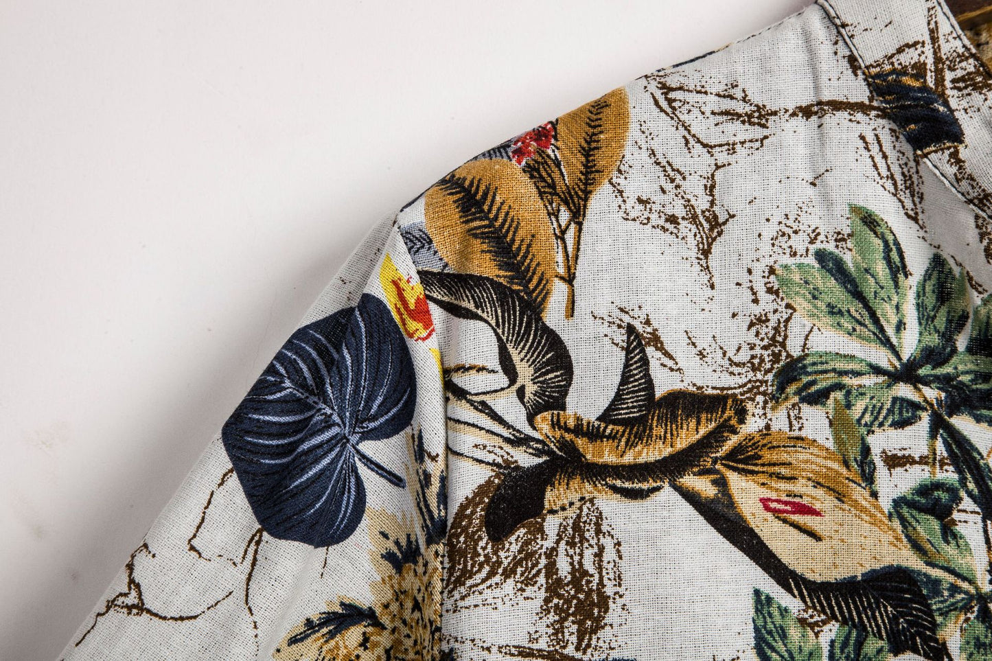 Slim Contrast Color Printing Shirt