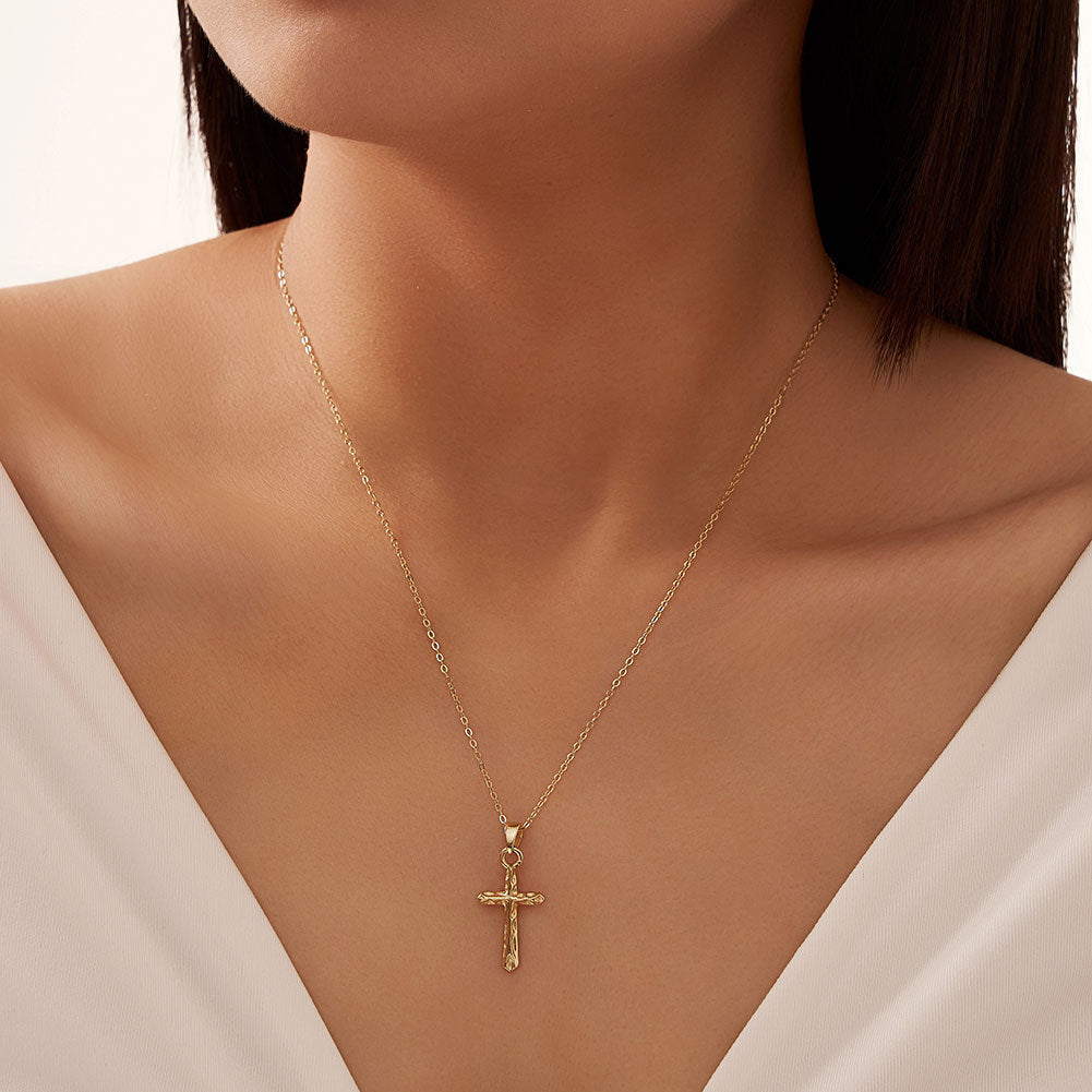 Cross Niche Pendant Necklace Sterling Silver