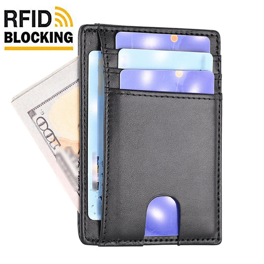 Multiple Card Slots Men's First Layer Cowhide Wallet