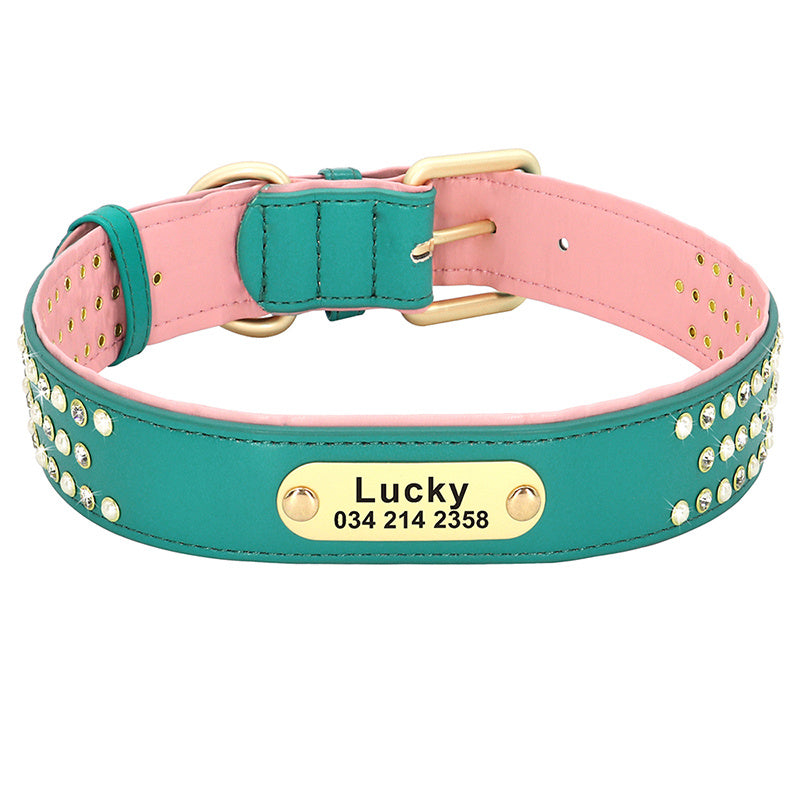 Dog Collar Labrador Golden Retriever Dubinde Shepherd Dog Brand Custom Lettering