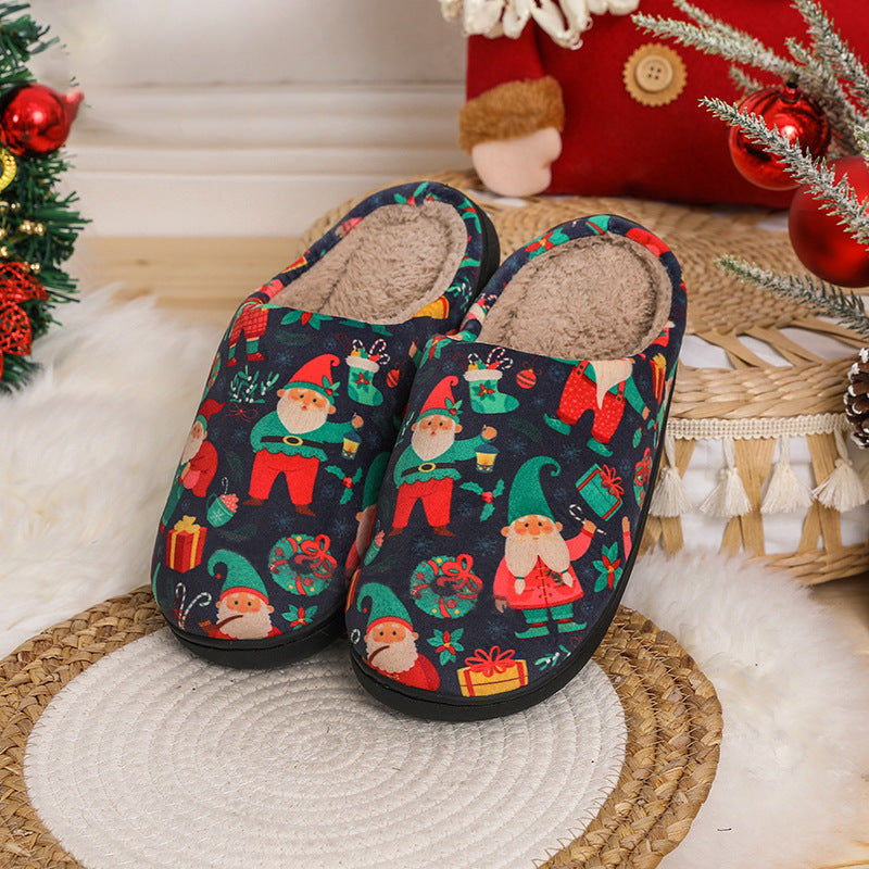 Santa Claus Cotton Slippers Autumn And Winter