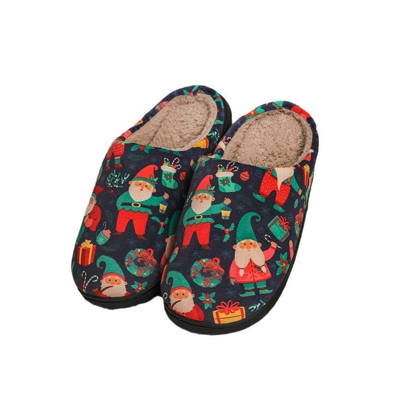 Santa Claus Cotton Slippers Autumn And Winter