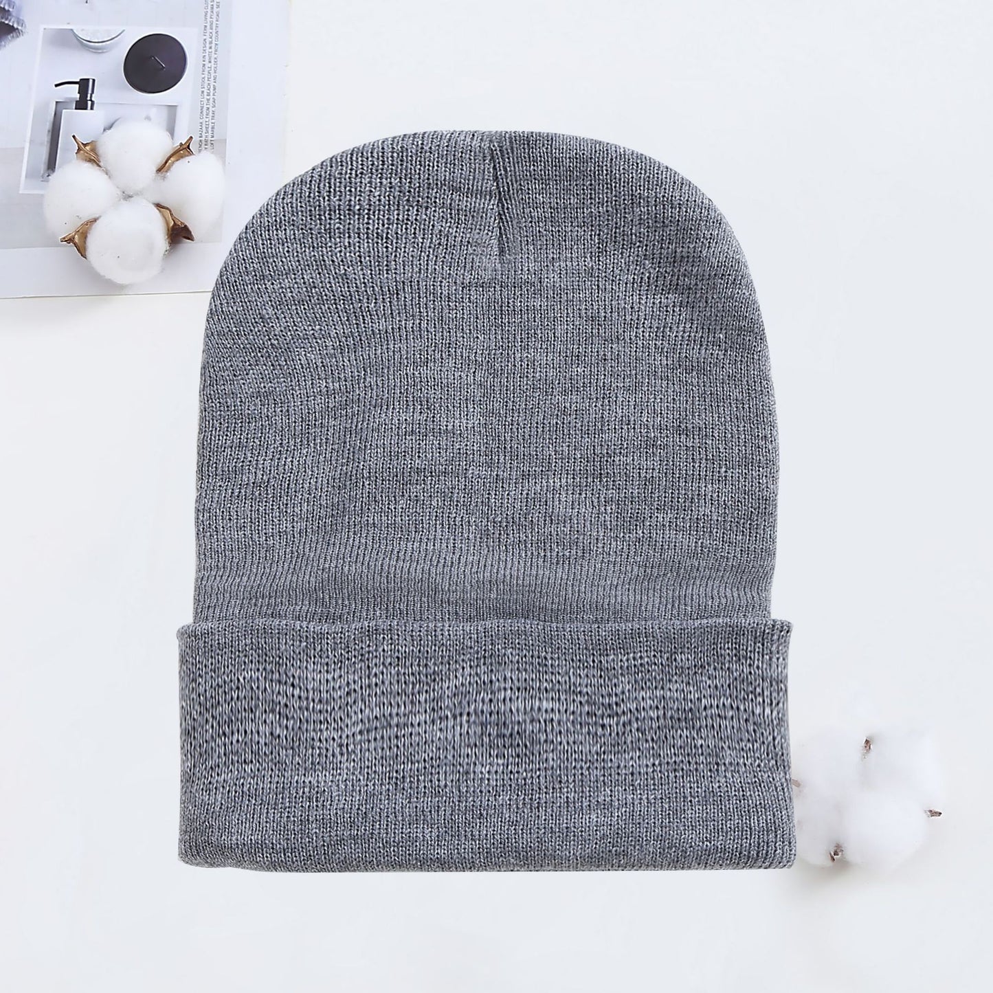 Knitted Hat AutumnWinter Cold Hat Couple Knitted Hat Candy Color