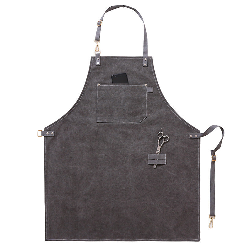 Barber Barista Canvas Customizes Apron