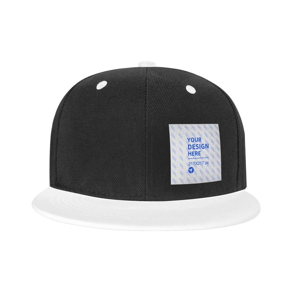 Natural Comfortable Breathable Flat Brim Contrast Hip Hop Hat