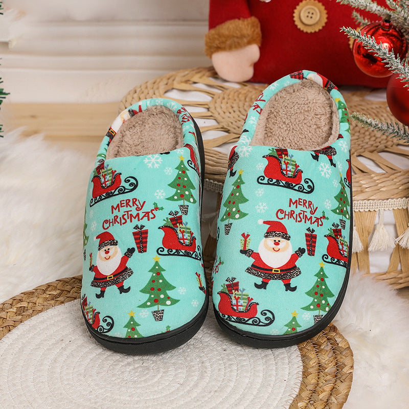 Santa Claus Cotton Slippers Autumn And Winter