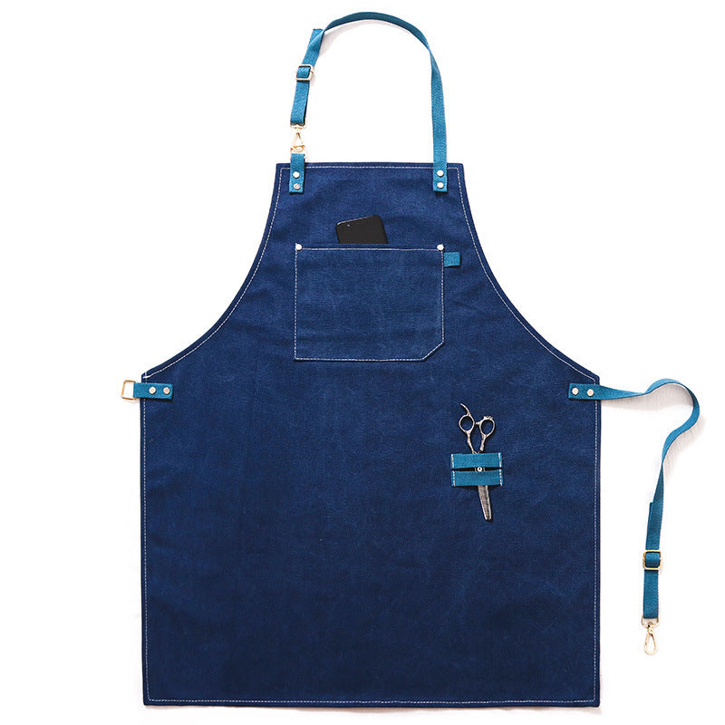 Barber Barista Canvas Customizes Apron