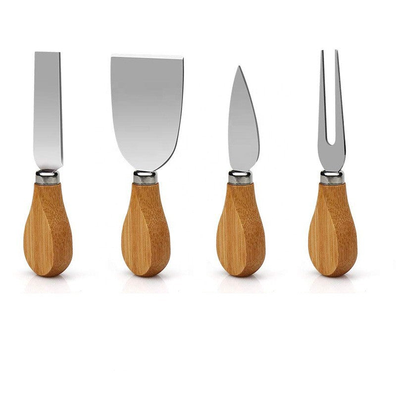 Bamboo Cheese Plate & Knife Set