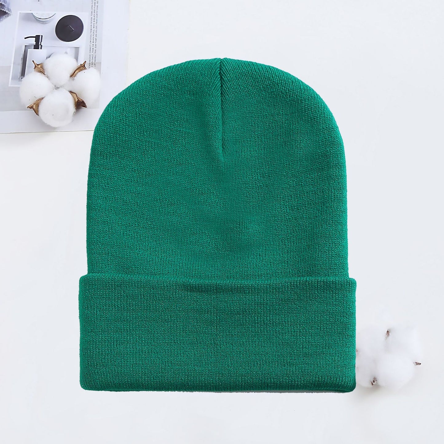 Knitted Hat AutumnWinter Cold Hat Couple Knitted Hat Candy Color