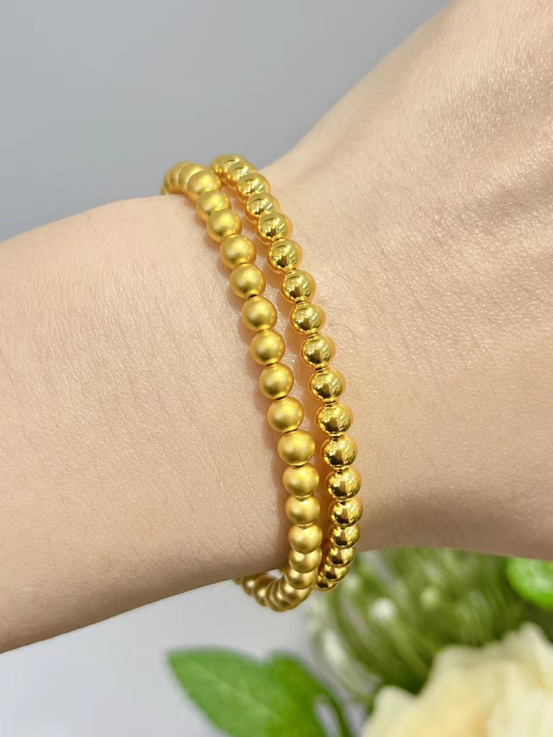 Bead Bead Hand String 999 Full Gold Material 5D Cyanide Free