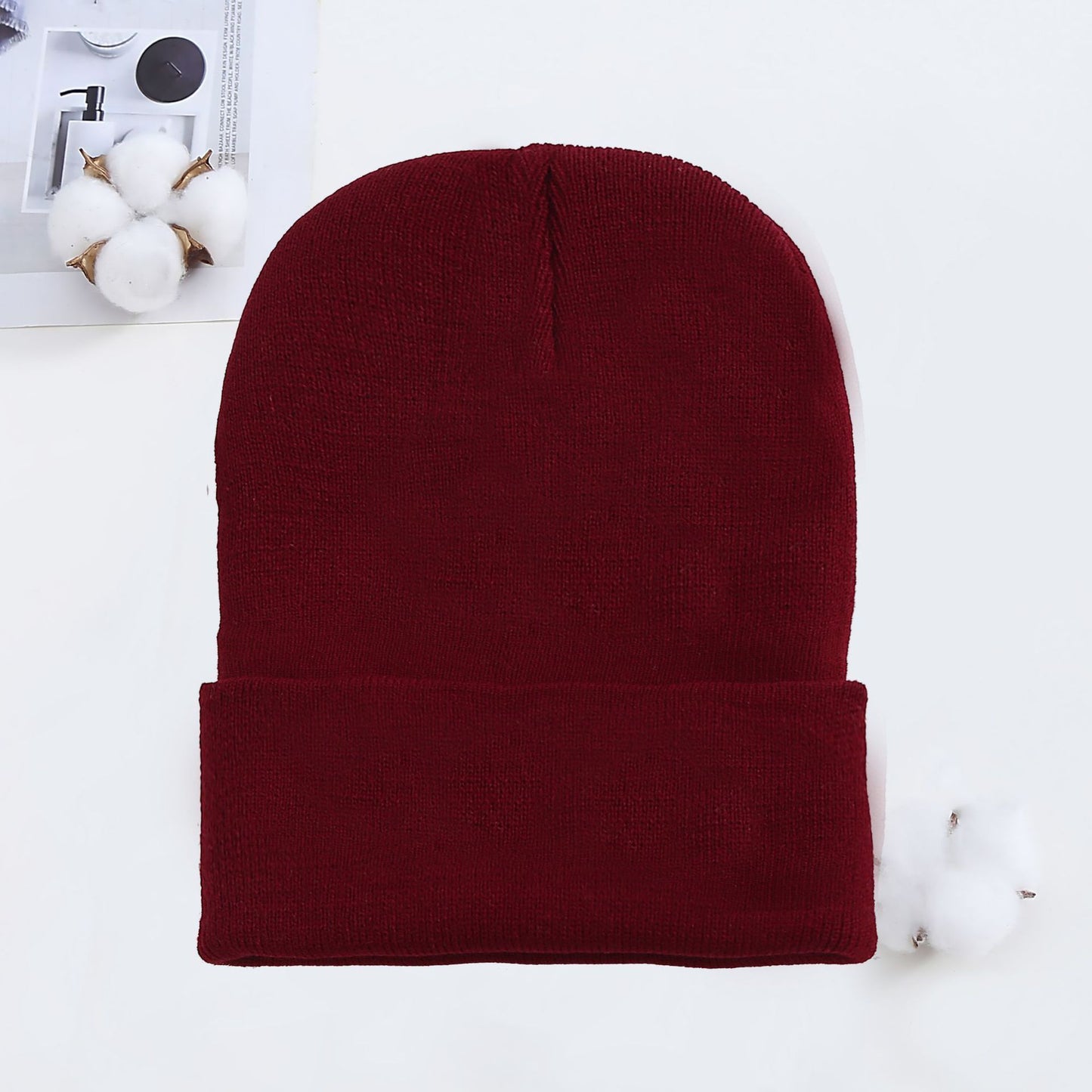 Knitted Hat AutumnWinter Cold Hat Couple Knitted Hat Candy Color