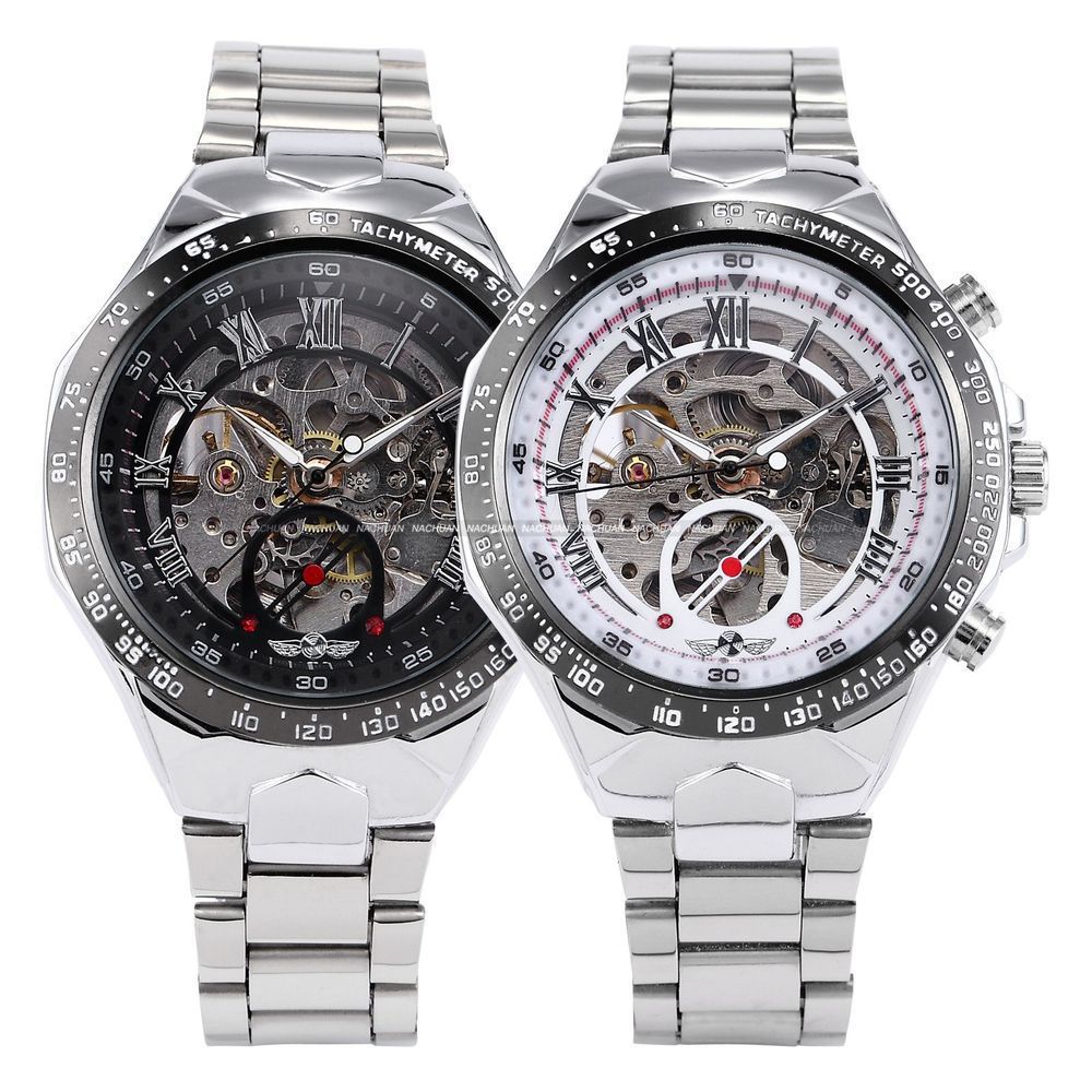 Men's Personality All-steel Hollow Automatic Mechanical Watch