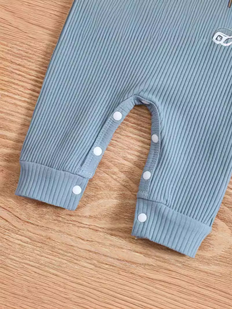 Baby Romper Hat Anti-grasping Gloves Three-piece Set