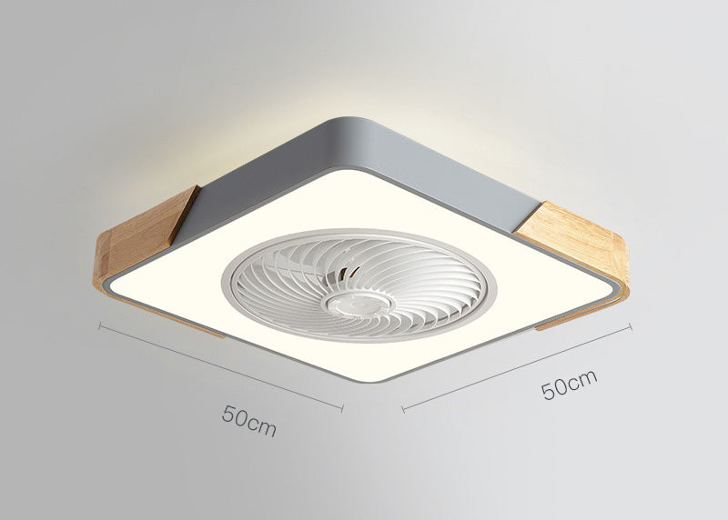 Rotating Air Guide Electric Hanging Fan Lamp