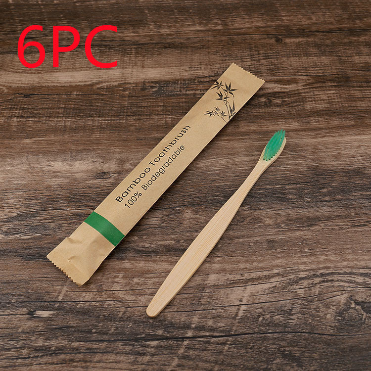 Natural Bamboo Toothbrush (10pcs set)