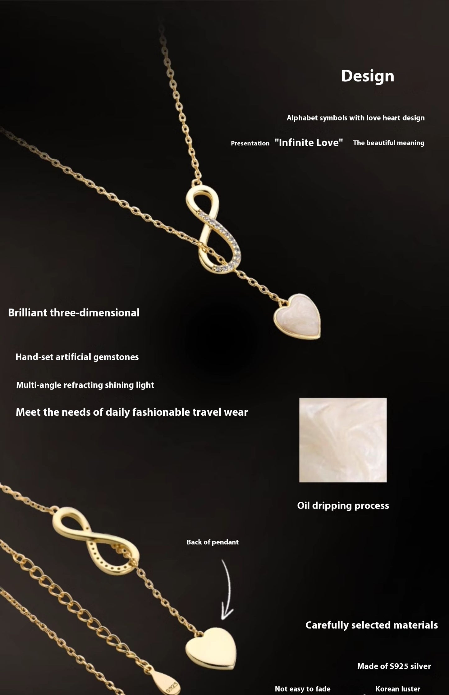 Eternal Jewelry High Sense Necklace Light Luxury Minority Temperament Clavicle Chain